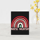 Carte Nicu Nurse Neonatal Tiny Crew Christmas Holiday Nu (Fleur jaune)
