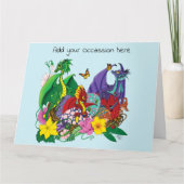 Carte Nid de dragon bébé Fantaisie (Devant)