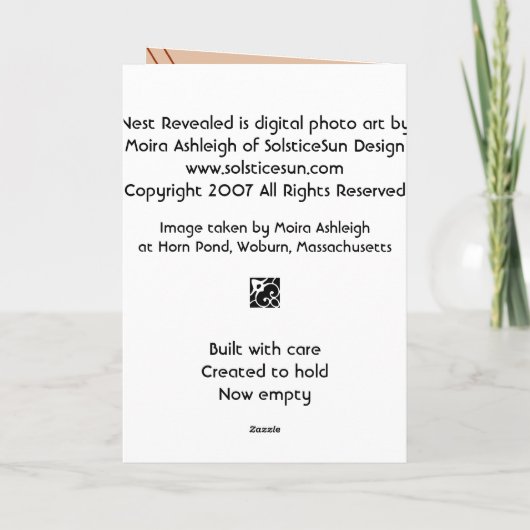 Carte Nid révélé (Dos)