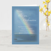 Carte Niece Confirmation Rainbow Félicitations (Fleur jaune)