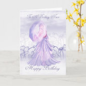 Carte niece Cute Feminine Anniversaire (Fleur jaune)