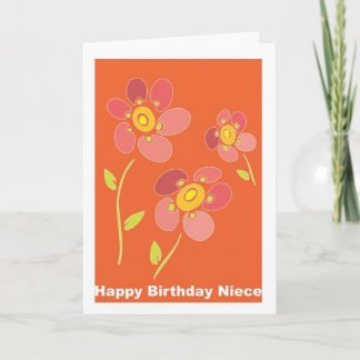 Carte Nièce de joyeux anniversaire