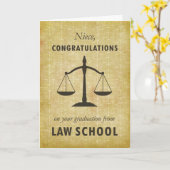 Carte Nièce, Faculté de droit Félicitations Sc (Fleur jaune)