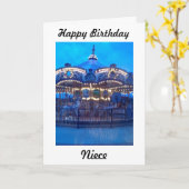 CARTE NIECE - HEUREUX ANNIVERSAIRE (Fleur jaune)