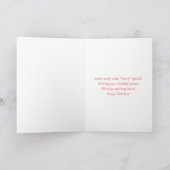 Carte Nièce Joyeux Noël avec Lapin Blanc (Intérieur)