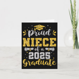 Carte Nièce Senior 2025 Fière Nièce D'Un Cl De 2025 Grad