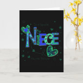 CARTE **NIECE** UNE NUIT SPÉCIALE ET UN ANNIVERSAIRE SPÉ (Fleur jaune)