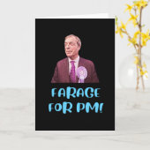 Carte Nigel Farage Pour Le Premier Ministre - Le Brexit (Fleur jaune)