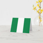 Carte Nigeria Drapeau (Fleur jaune)