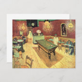 Carte Night Cafe, Place Lamartine par Vincent van Gogh (Devant / Derrière)