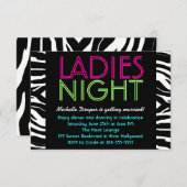 Carte Night Card Neon Ladies (Devant / Derrière)