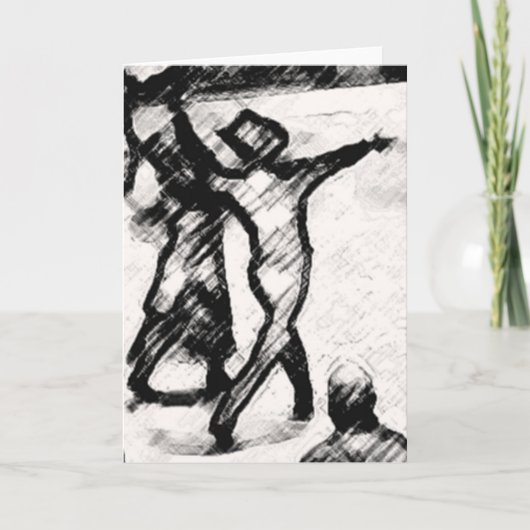 CARTE NIGHT CLUB 2 STEP DANCE GREETING CARD (Devant)