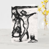 CARTE NIGHT CLUB 2 STEP DANCE GREETING CARD (Fleur jaune)