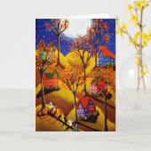 Carte Night d'Halloween (Fleur jaune)