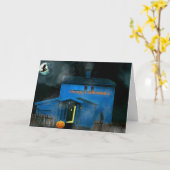 Carte Night d'Halloween (Fleur jaune)