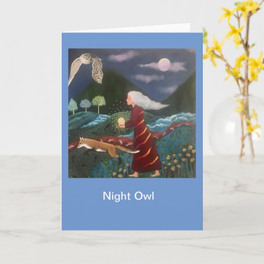 Carte Night Owl (Fleur jaune)