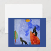 Carte Night Wolves Magic Postcard (Devant / Derrière)