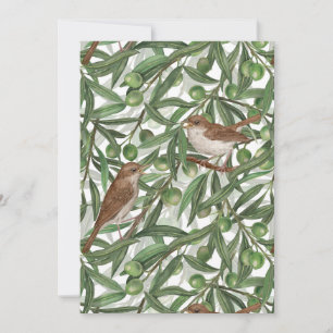 Carte Nightingales dans l'olivier