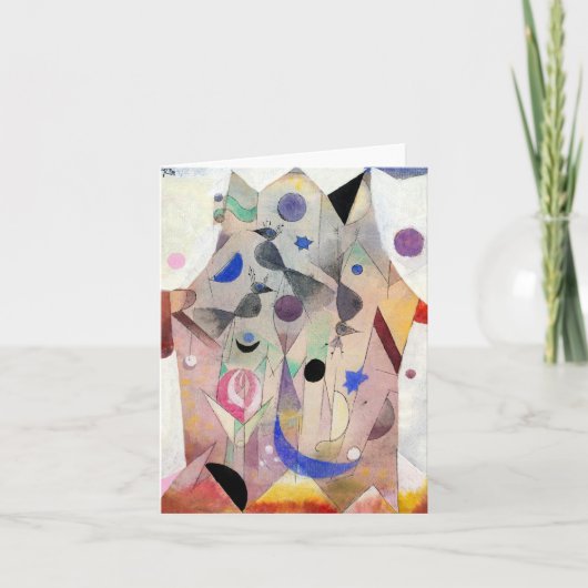 Carte Nightingales perses de Paul Klee, Art Abstrait (Devant)