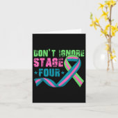 Carte N'Ignorez Pas Le Quatrième Stade Metastatic Breast (Fleur jaune)