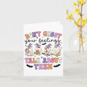 Carte N'ignorez pas vos sentiments, parlez-en Conseiller (Fleur jaune)