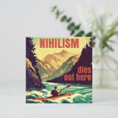 Carte Nihilisme Décède Ici Kayak (Debout devant)