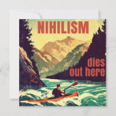 Carte Nihilisme Décède Ici Kayak (Dos)