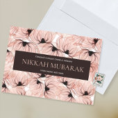 Carte Nikah Mubarak Mariage islamique Dua Félicitations