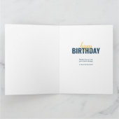 Carte N'Importe Quel Âge 8 Photo Collage Bleu Personnali (Intérieur)