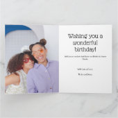 Carte N'importe quel âge Noir et blanc 7 Collage photo A (Intérieur)