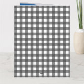 Carte N'importe quel âge Noir et blanc 7 Collage photo A (Dos)