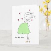 Carte N'importe quel jour (Fleur jaune)