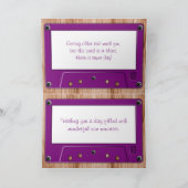 Carte N'Importe Quelle Couleur Rétro Musique Cassette An (Intérieur)