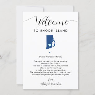Carte N'importe quelle couleur Rhode Island Mariage Itin