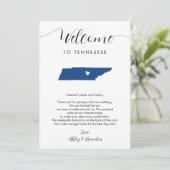 Carte N'importe quelle couleur Tennessee Mariage accueil (Debout devant)