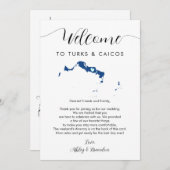 Carte N'importe quelle couleur Turk & Caicos Mariage Bie (Devant / Derrière)