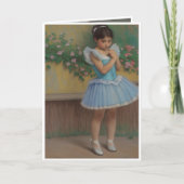 Carte Niña soniando que es un bailarina (Devant)