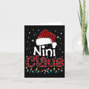 Carte Nini Claus Drôle de Père Noël Correspondant à la F