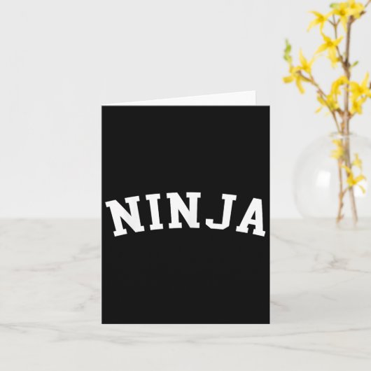 Carte Ninja (Fleur jaune)