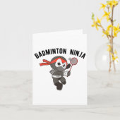 Carte Ninja Badminton, Birdie Sport Tee Apparel_1 (Fleur jaune)