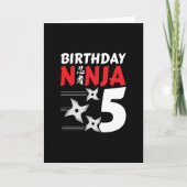 Carte Ninja Birthday Party (Devant)