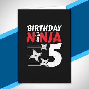 Carte Ninja Birthday Party
