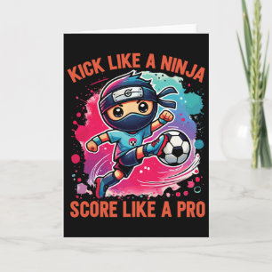 Carte Ninja de footballeur Frappe comme un ninja Marque 
