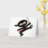 CARTE NINJA D'ENFANT ! (Fleur jaune)