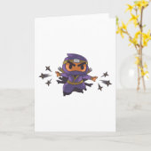 Carte Ninja, jeune ninja (Fleur jaune)