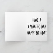 Carte Ninja Joyeux anniversaire (Intérieur)