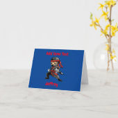 Carte Ninja Personnalisé    (Fleur jaune)