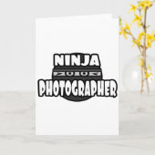 Carte Ninja Photographer (Fleur jaune)