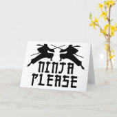 Carte Ninja svp ! (Fleur jaune)