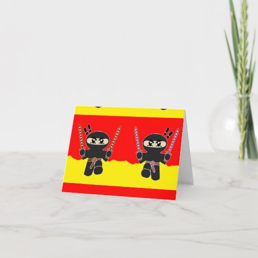 Carte Ninjas en colère (Devant)